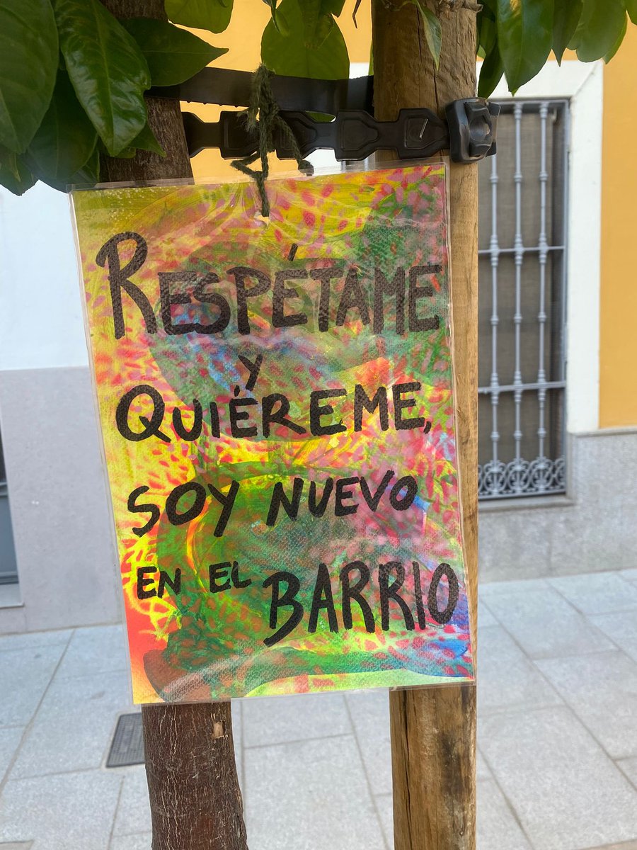 Silvia González /♥️ (@silgoncha) on Twitter photo En el Casco Antiguo de #Badajoz ha nacido un nuevo vecino 🌳💚 que nos pide:
“Respétame y quiéreme, soy nuevo en el barrio”.
Da igual quién haya puesto el cartel ✍️.
La idea es buena y nos recuerda que lo pequeño también construye ciudad 🏘️✨. En el Casco Antiguo de #Badajoz ha nacido un nuevo vecino 🌳💚 que nos pide:
“Respétame y quiéreme, soy nuevo en el barrio”.
Da igual quién haya puesto el cartel ✍️.
La idea es buena y nos recuerda que lo pequeño también construye ciudad 🏘️✨.