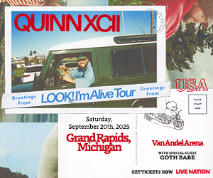 VanAndelArena's tweet image. Welcome Back Spartans! 💚 Celebrate #WelcomeWeekend by entering to win tickets to @QuinnXCII Sept. 20 show at #VanAndelArena 👇 

✅ Scan the QR code at Crunchy&apos;s
✅ Scan the QR code at HopCat (East Lansing, MI)
✅ Scan the QR code at FieldHouse