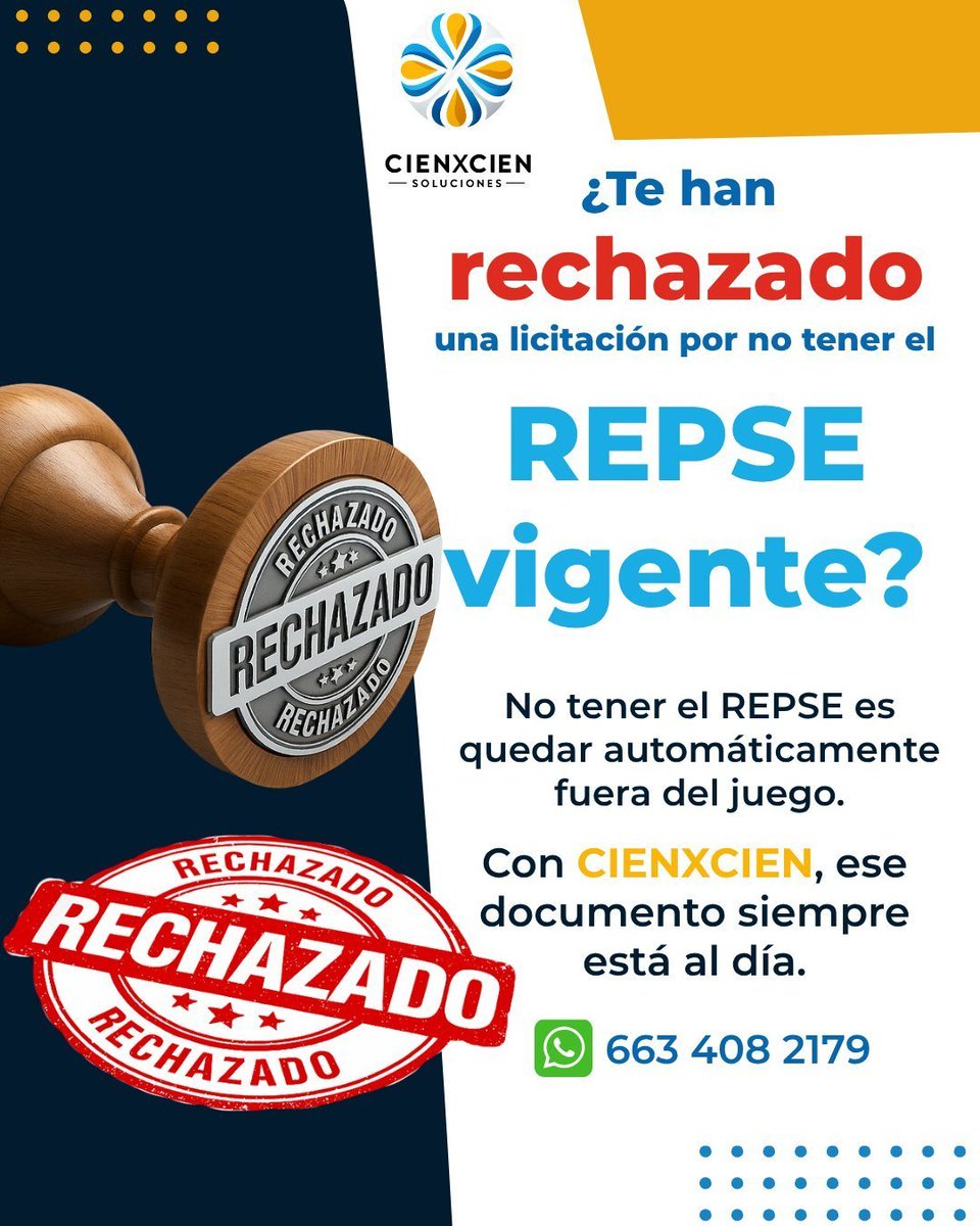 cxcsoluciones's tweet image. En construcción, no tener el Repse activo es perder contratos en la mesa. En CIENXCIEN lo mantenemos siempre al día para que nada te detenga. 📲 Escríbenos: +52 1 663 408 2179 #SIROC #CienxCienSoluciones