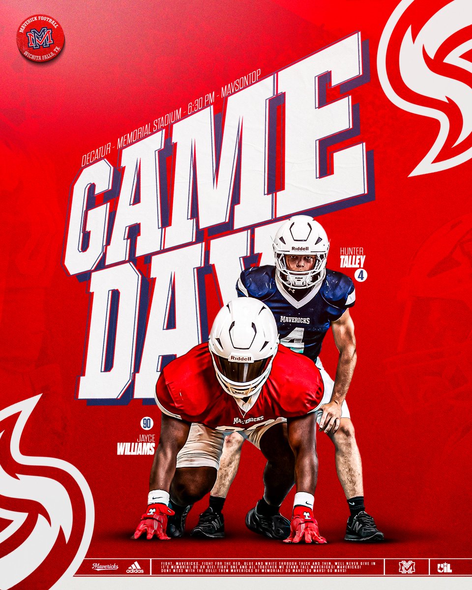 🔴⚪️🔵Scrimmage Gameday🔵⚪️🔴

Iron Sharpens Iron

📅 Thur. 8/21
⏰ JV 5 - Var. 6:30
🏟️ Memorial Stadium

#MavsOnTop