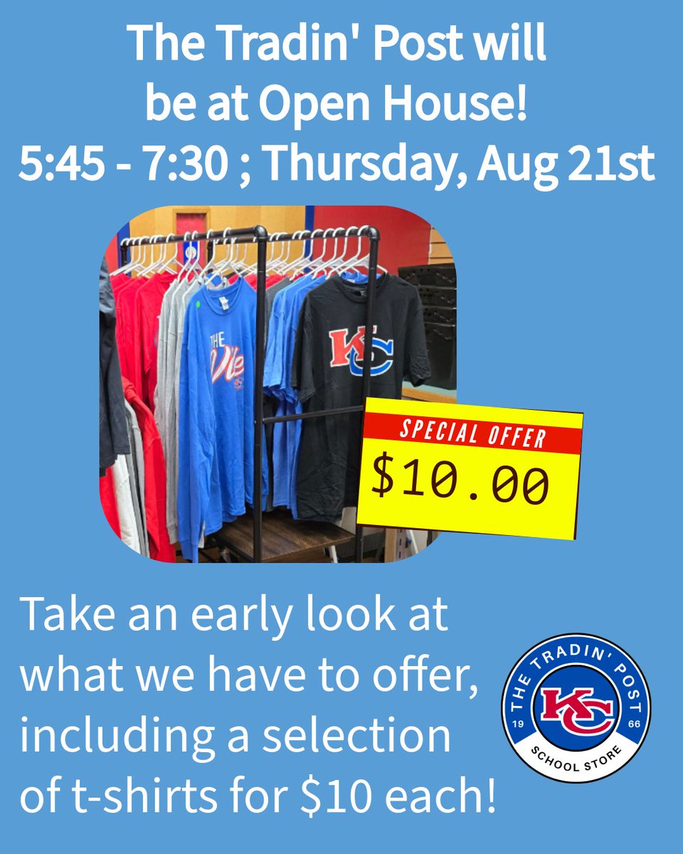 TradinPostKHS (@tradinpostkhs) on Twitter photo The KHS Tradin' Post will be at open house on the 21st! Stop by and have an early look at our collection, we hope to see you there!
<a href="/KempsAcademy/">๐๐๐๐ก๐ค๐ธ๐๐๐๐๐๐ช</a> The KHS Tradin' Post will be at open house on the 21st! Stop by and have an early look at our collection, we hope to see you there!
<a href="/KempsAcademy/">๐๐๐๐ก๐ค๐ธ๐๐๐๐๐๐ช</a>