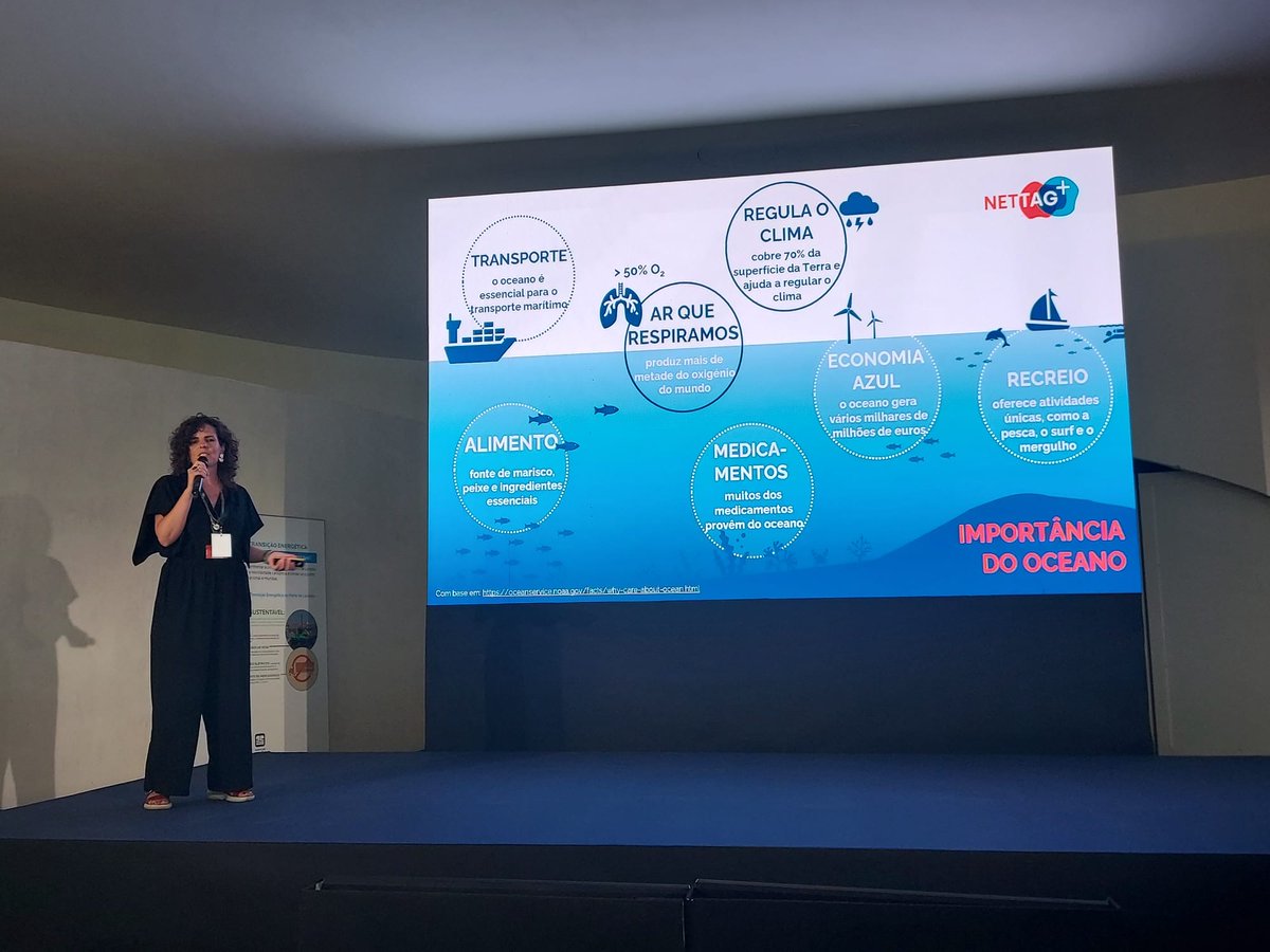NetTagProject's tweet photo. NETTAG+ joined the #OceanTalks at #OceanRaceEurope 2025 today in Matosinhos! ⛵️
@SCSRamos presented how we're working with the fisheries sector to tackle marine litter. 🐠
#NETTAG+ #CIIMAR #ScienceForTheOcean #OceanLiteracy #HorizonEU #MissionOcean #CINEA_EU https://t.co/gDXVPeE3of