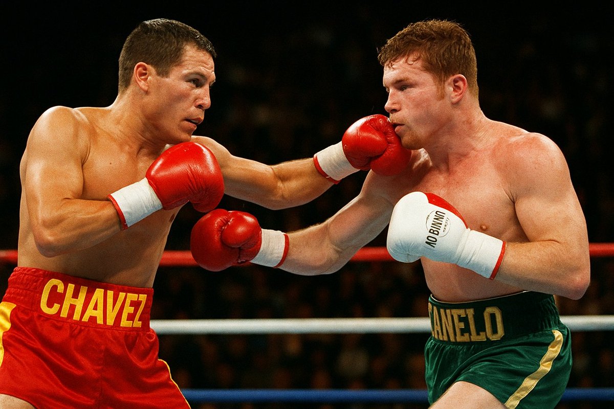 anava45's tweet photo. La mejor pelea de la historia esta por comenzar. @Jcchavez115 (en su mejor momento, peso Superligero 1987-1993) el gran campeón mexicano vs @Canelo (en su prime, peso Supermedio 2018-2022). en Superwelter 154 lbs. abro Hilo 🧵 https://t.co/50DyhtZC4S
