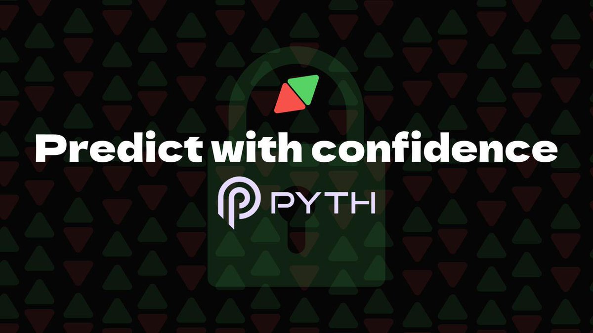 upordowndotwtf's tweet image. All prices are powered by $PYTH to keep things fair and trustworthy. 

Predict with confidence.