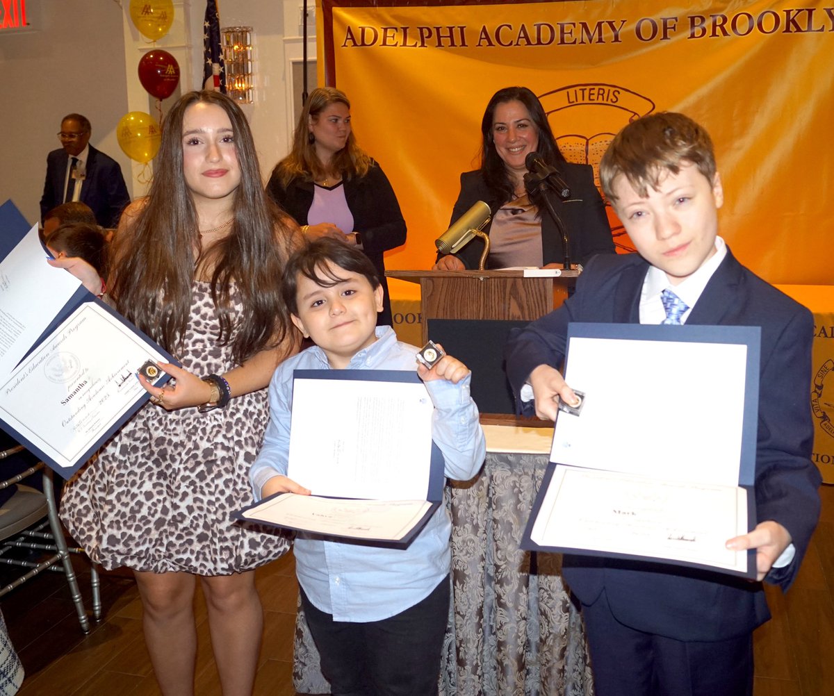 AdelphiAcademy's tweet image. Adelphi Academy is proud to partner with @usedgov's President's Education Awards Program! Last year's recipients of the Excellence award were Timothy, Nicole & Souraya. Achievement award recipients were Yahya, Mark and Samantha. Congratulations to all of these fine Adelphians!