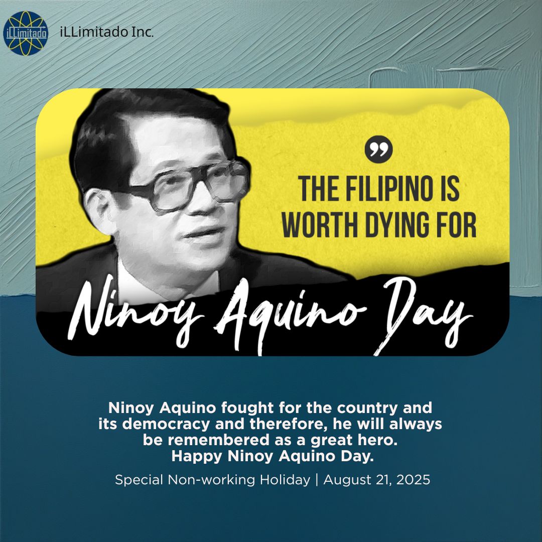 iLLimitadoInc's tweet photo. August 21, 2025, is declared as Special Non-Working Day (Ninoy Aquino Day).

#specialnonworkingholiday #ninoyaquinoday #holiday https://t.co/FV7YCJ90Pn