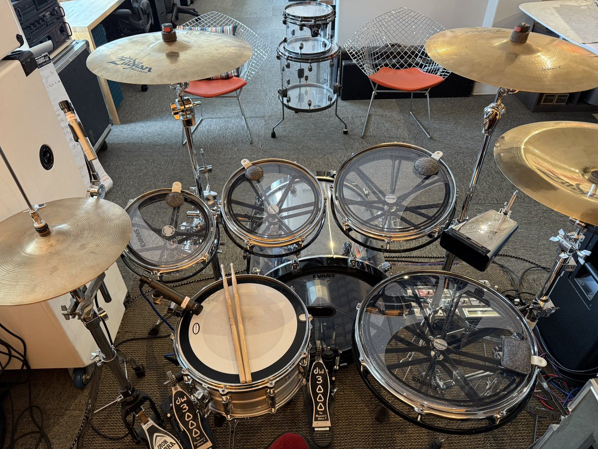 Kurt sporting a new look. Go fire up some Missing Persons Spring Session M! #rototoms