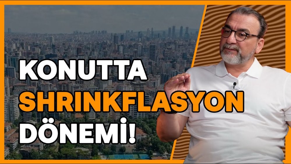 Konutta shrinkflasyon dönemi! 

🏡 Fiyatlar artıyor, evler küçülüyor. 1+0'lara geri dönüş başladı.

Dr. Ahmet Büyükduman anlattı. 
<a href="/AhmetBuyukduman/">AHMET BÜYÜKDUMAN</a> &amp; <a href="/semih_sakalli/">semih sakallı</a> 

📺 youtu.be/vilpMgmOoz8
