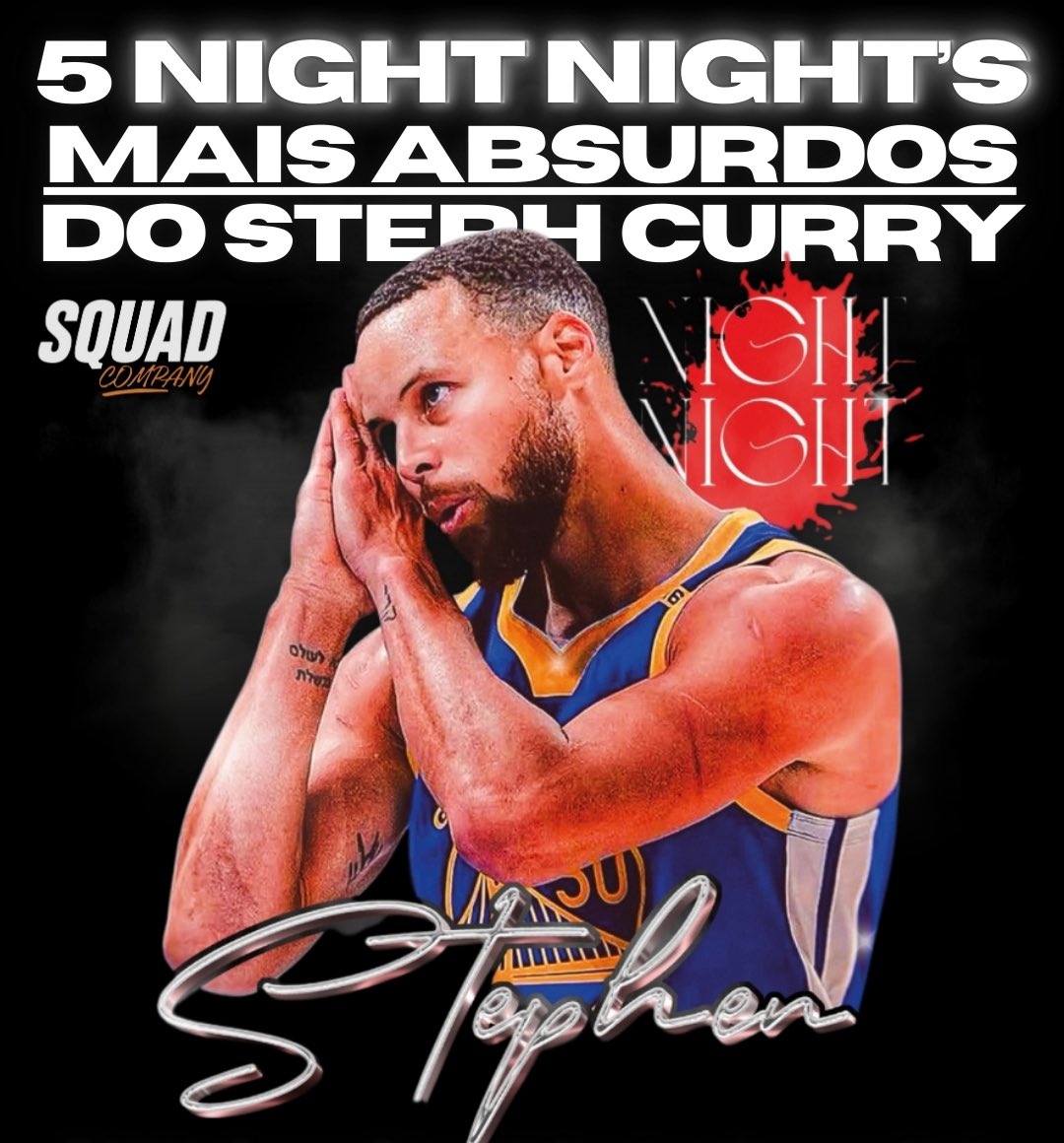 SquadCompany1's tweet photo. 🔥 5 VEZES QUE STEPHEN CURRY COLOCOU ADVERSÁRIOS PARA DORMIR!

O maior showman da liga, Stephen Curry em quadra = parar pra assistir algo na noite.

Steph e seu Nigh Night estão disponíveis à venda na @SquadCompany1, que separou 5 momentos inesquecíveis!

🔥Deixe o Like e o RT🔥 https://t.co/SpBDQu2hwF