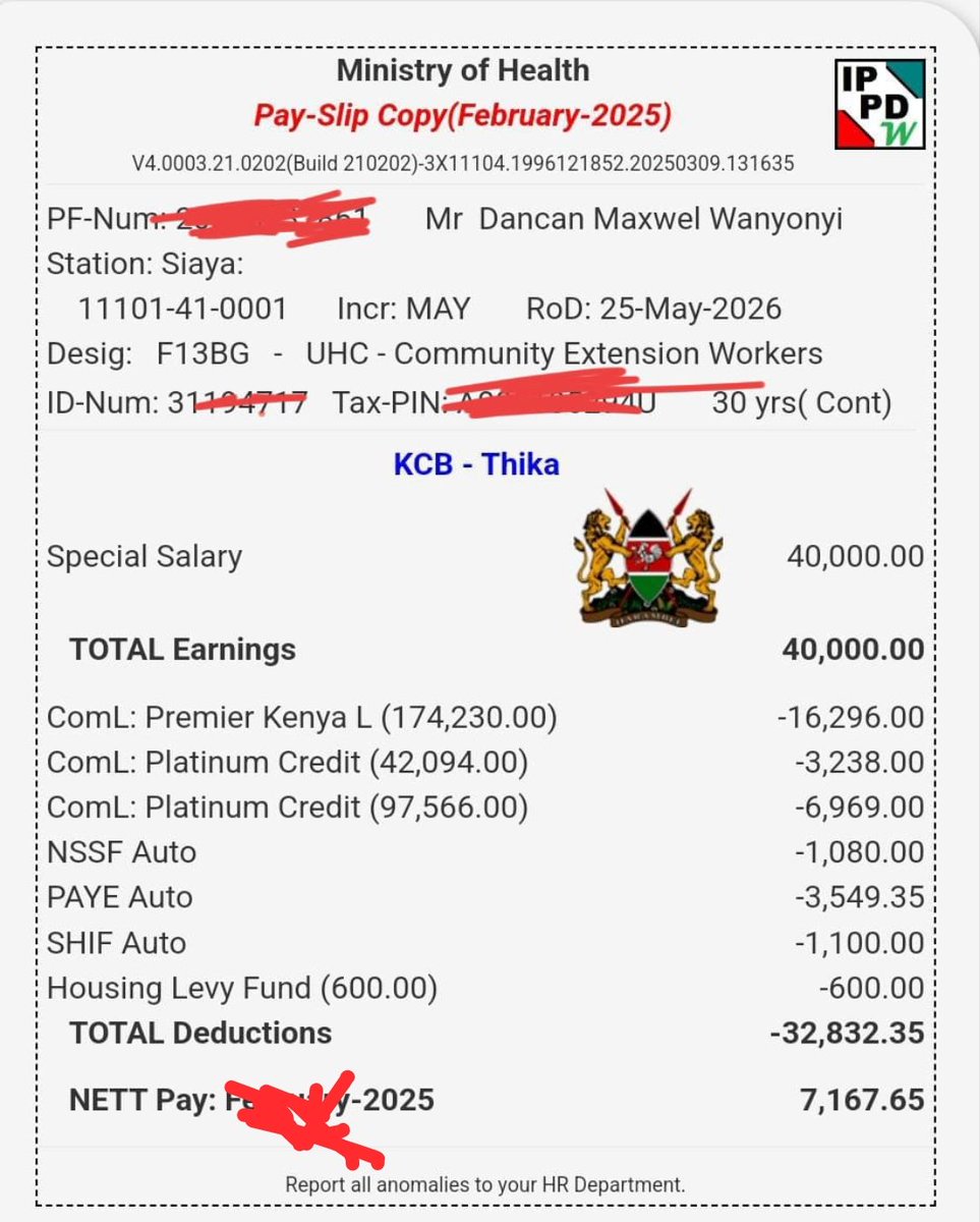 Where is our money <a href="/HonAdenDuale/">Hon. Aden Duale, EGH</a> ?
😭 We are totally depressed, Compare your payslip and ours 
Duale Must Go
<a href="/WilliamsRuto/">William Samoei Ruto, PhD</a> #RutoMustGo 
Ukweli Itoke 
Parliament save us