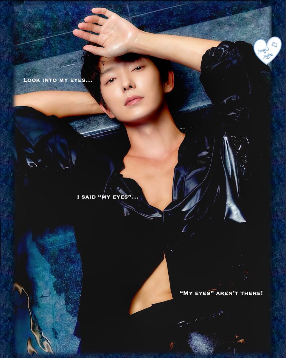 Starting a new Wallpaper Wednesday series called "Look into my Eyes"...
  
#LeeJoonGi is famous for his phoenix eyes. 😍 But once in a while, he distracts us by drawing attention to his, um, other assets.  🙈🤭

1a - The wet look from his upcoming #VeryOrdinaryDays in Osaka PB 🔥