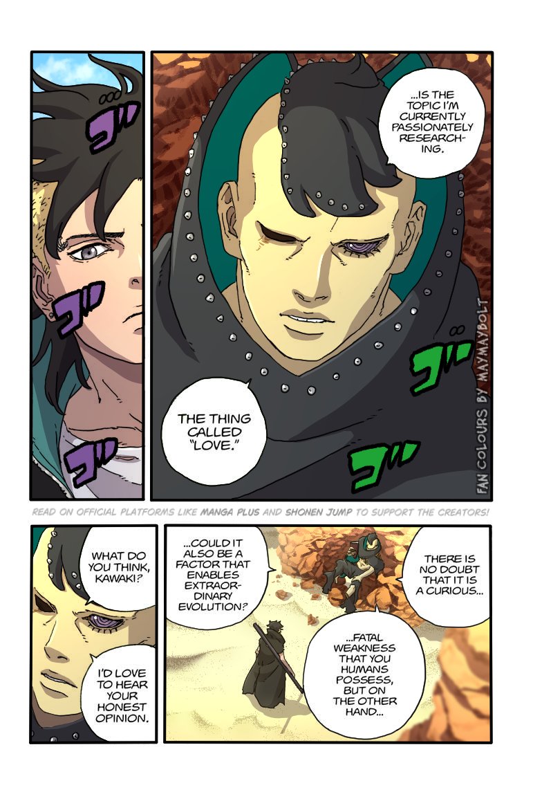 maymaybolt's tweet image. 🎨12-13/26  
Oh, Kawaki😭😂
#BorutoTwoBlueVortexCh24 #kawaki #jura