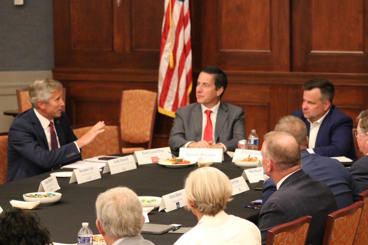 Thank you <a href="/FHFA/">U.S. Federal Housing (FHFA)</a> <a href="/pulte/">Pulte</a> and Sen. <a href="/berniemoreno/">Bernie Moreno</a>
for sitting down with Ohio bankers yesterday for a meaningful conversation about housing in the state. There is much work to be done and we're grateful for the partnership. #BankonOhio