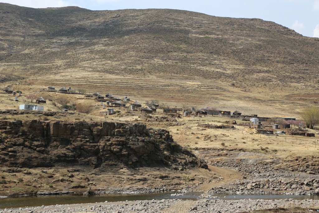 Maloraneng village lies next to the Khubelu River, a vital water source for Phase II of the Lesotho Highlands Water Project, which is currently under construction in Mokhotlong district. 

Photo by Pascalinah Kabi.
#PayingthePrice