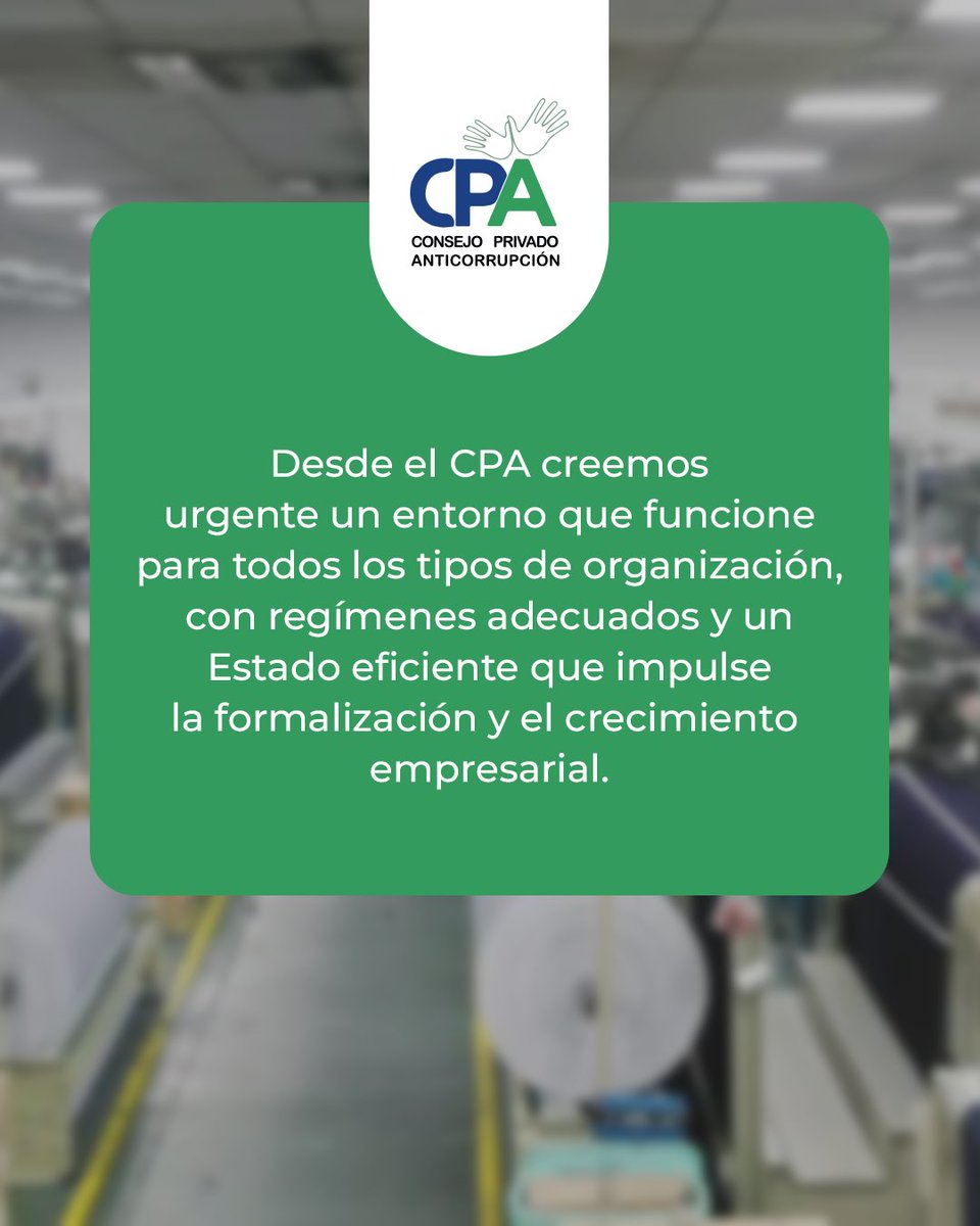Las #MIPYMES sufren trabas, burocracia y fiscalizaciones impredecibles que las empujan a la informalidad y frenan el crecimiento regional 🧑🏻‍⚖️

El @CPA plantea reglas realistas, regímenes sectoriales y un Estado eficiente que acompañe su formalización.

#Formalización #MenosTrabas