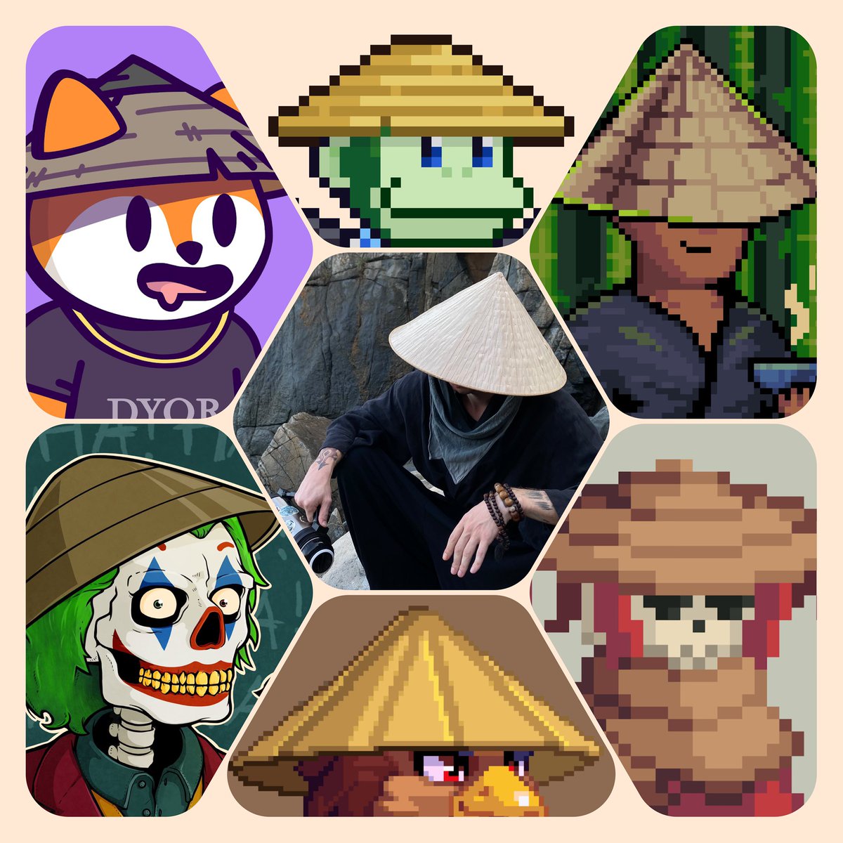 About to collect all straw hats from this space 🍵🍃

What about your favorite trait? 👁️