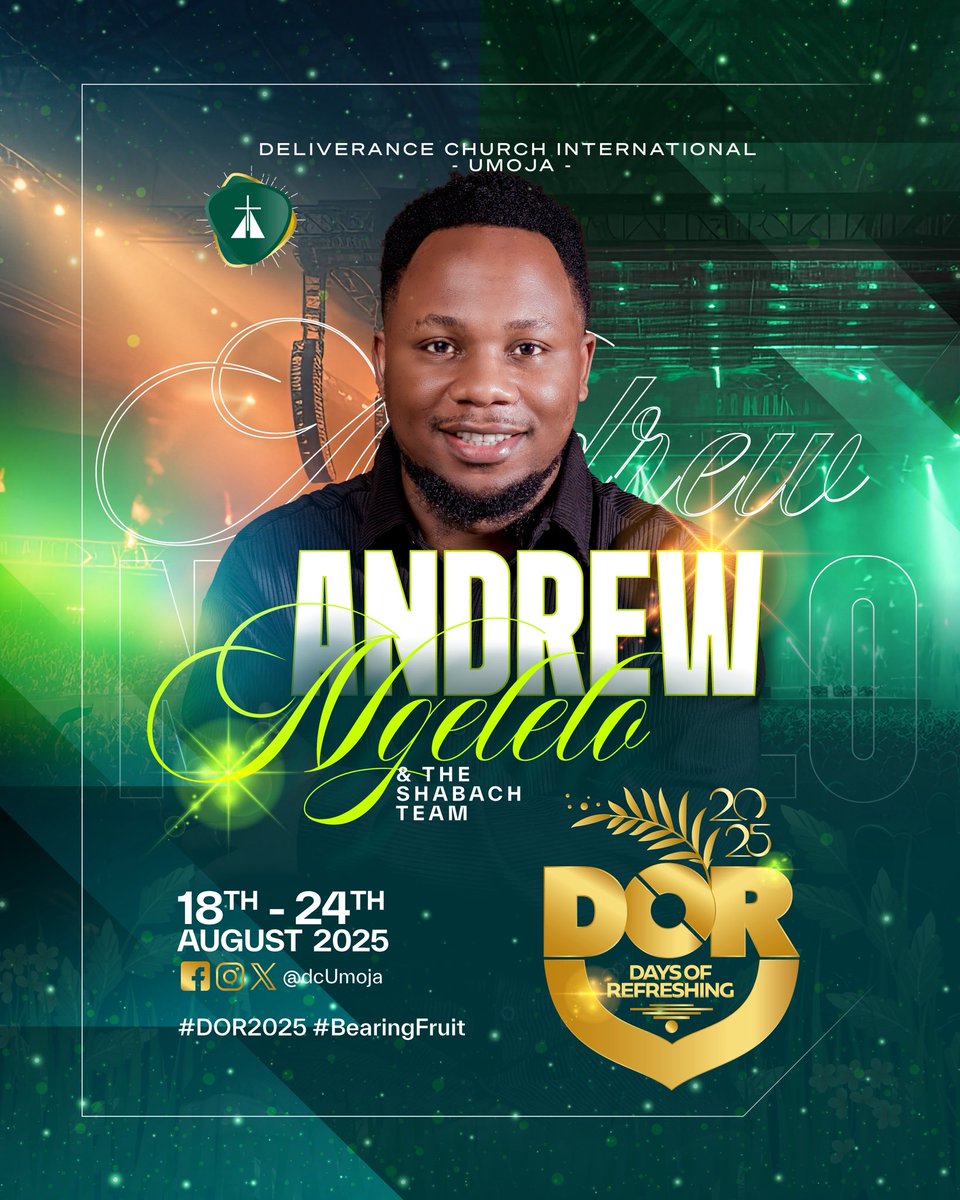 #DOR2025 Day 3 Revival meeting with Apostle Makau! <a href="/AndrewNgelelo/">Andrew Ngelelo</a> and the Shabach team leading us in praise and worship! #BearFruit
Watch and share on YouTube youtube.com/live/t67NlGth_… 
Facebook facebook.com/share/v/1CDyax…
Website dcumoja.org/livestream/