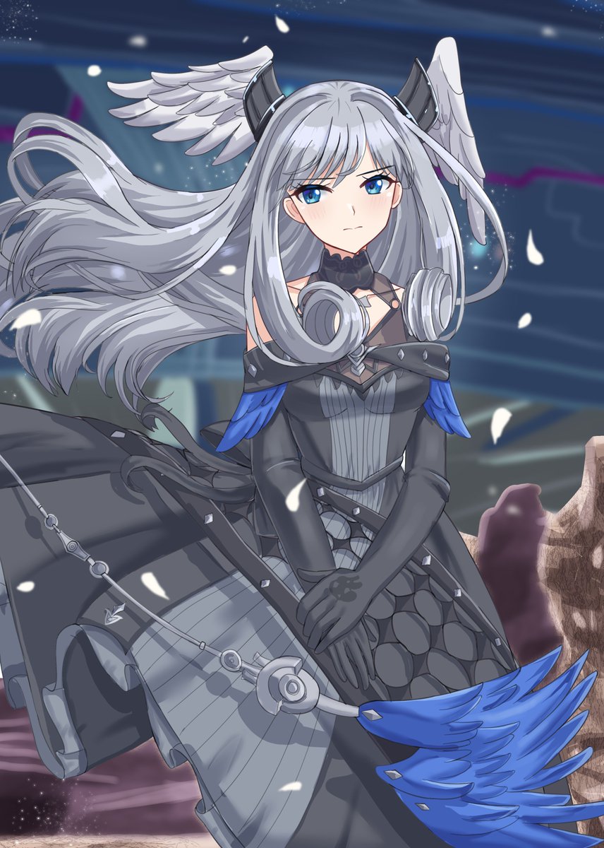 Queen Melia out in the barren field of her castle...

#Xenoblade3 #ゼノブレイド3