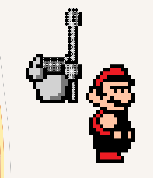 My contribution to Wplace, unfinished because it won't let me paint on this shitty phone. based off of a Mario speedrun animation by <a href="/Damage5146/">Damage</a>