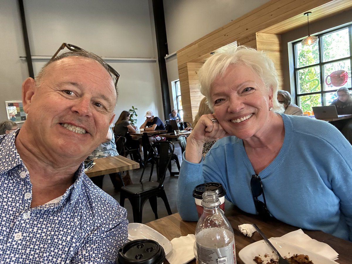 When west meets east. Great to welcome <a href="/nancmcpherson/">Nancy McPherson</a> to SC and the 29063