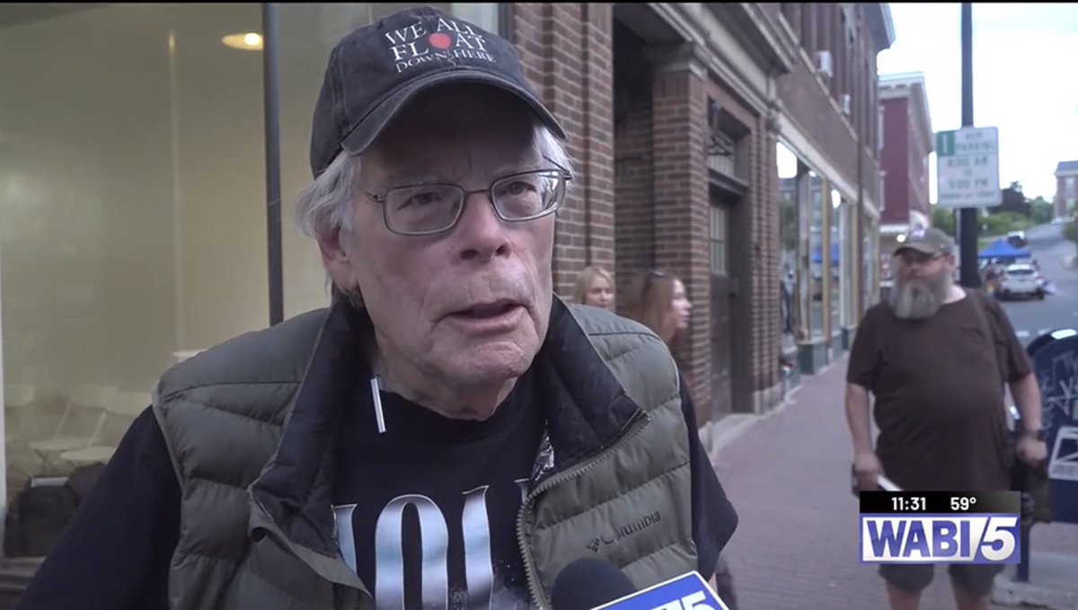 King in Bangor yesterday.