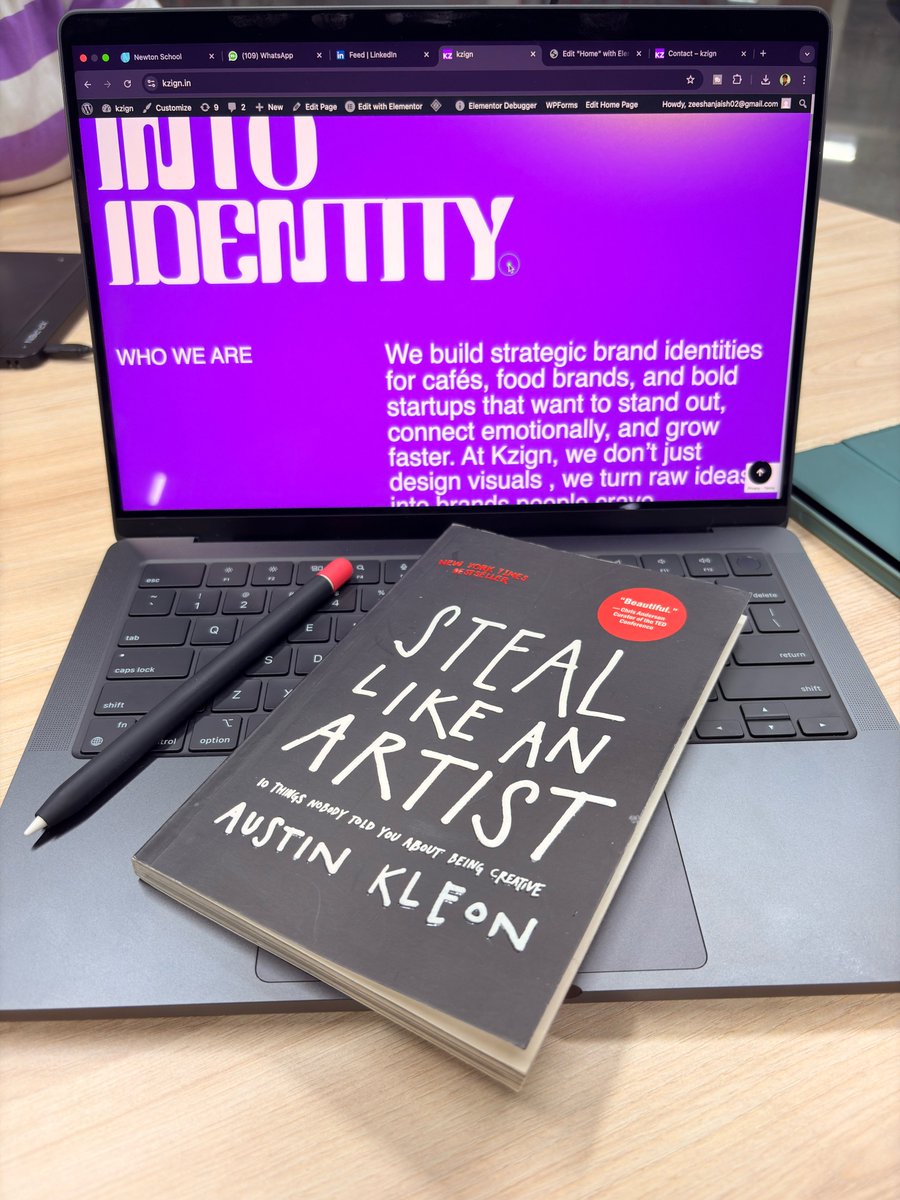 JaishZeesh's tweet photo. Why do clients choose me over hundreds of agencies?
Not just design it's the trust &amp; clarity I bring.
Reading Steal Like an Artist reminded me:
• Creativity = remixing
• Positioning > originality
• Clients buy conviction, not logos

What do you look for when hiring? https://t.co/soAvNZ0BIv
