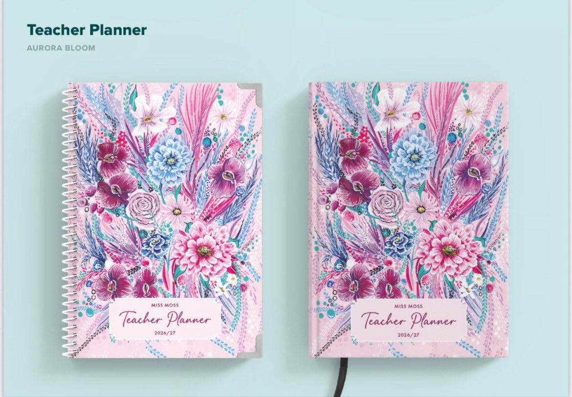 2026-27 Cover reveal #4 - ‘Aurora Bloom’ 💕🌺🪷Available at tidythink.co.uk from November 2025 👩‍🏫

#TeacherPlanner #PlannerCoverReveal #TeacherLife #TeacherOrganization #TeacherStyle #PlannerAddict #BackToSchoolReady #ClassroomOrganization #TeacherInspiration #PlanWithMe