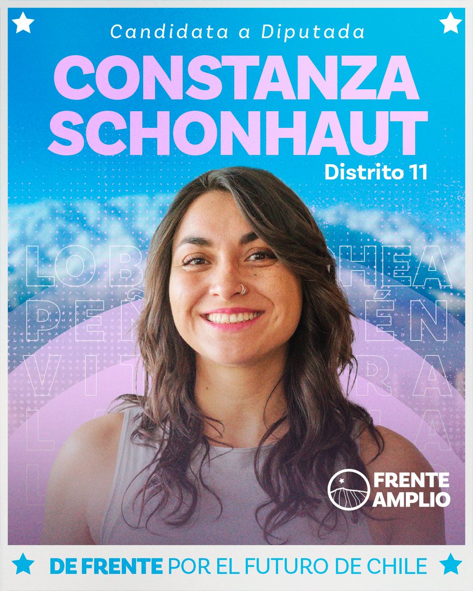 Frente Amplio Chile (@elfrente_amplio) on Twitter photo 🌱 ¡El D11 tiene nueva fuerza!
Constanza Schönhaut asume el desafío de llegar al Congreso para poner su experiencia al servicio de los cambios que el país necesita.
Con Constanza, de frente al futuro ✨
<a href="/ConySchon/">Constanza Schonhaut Soto</a> 🌱 ¡El D11 tiene nueva fuerza!
Constanza Schönhaut asume el desafío de llegar al Congreso para poner su experiencia al servicio de los cambios que el país necesita.
Con Constanza, de frente al futuro ✨
<a href="/ConySchon/">Constanza Schonhaut Soto</a>