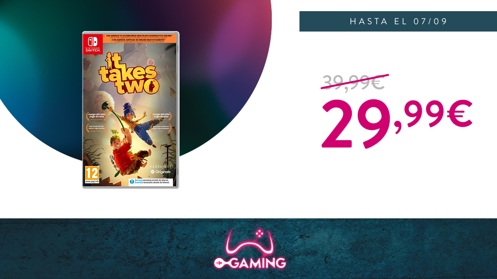 CarrefourGaming's tweet photo. ¡#ItTakeTwo hasta el 07/09 por 29,99€!
https://t.co/o86UDU04He https://t.co/g4MqEbUZZa