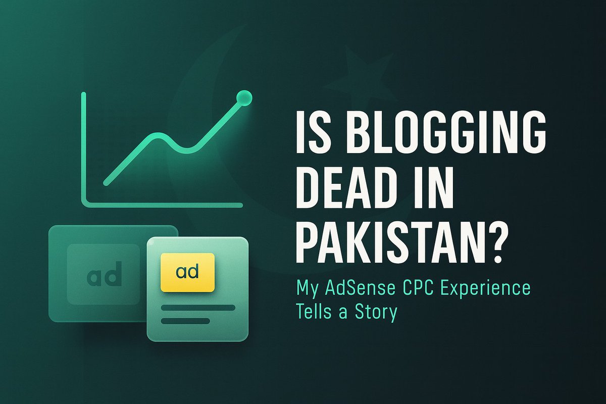 Raabta19's tweet photo. Is Blogging Dead in Pakistan? 
https://t.co/xYH35UXUli

#Blogging #AdSense #Google https://t.co/R8UpE6sZn3