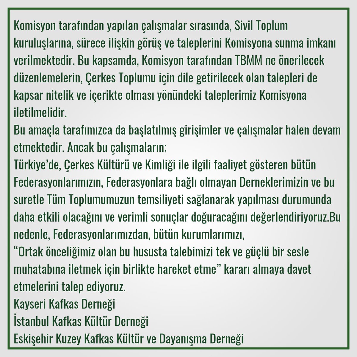KayseriKafDer's tweet photo. Kamuoyunun Bilgisine https://t.co/T7u19BdW7G