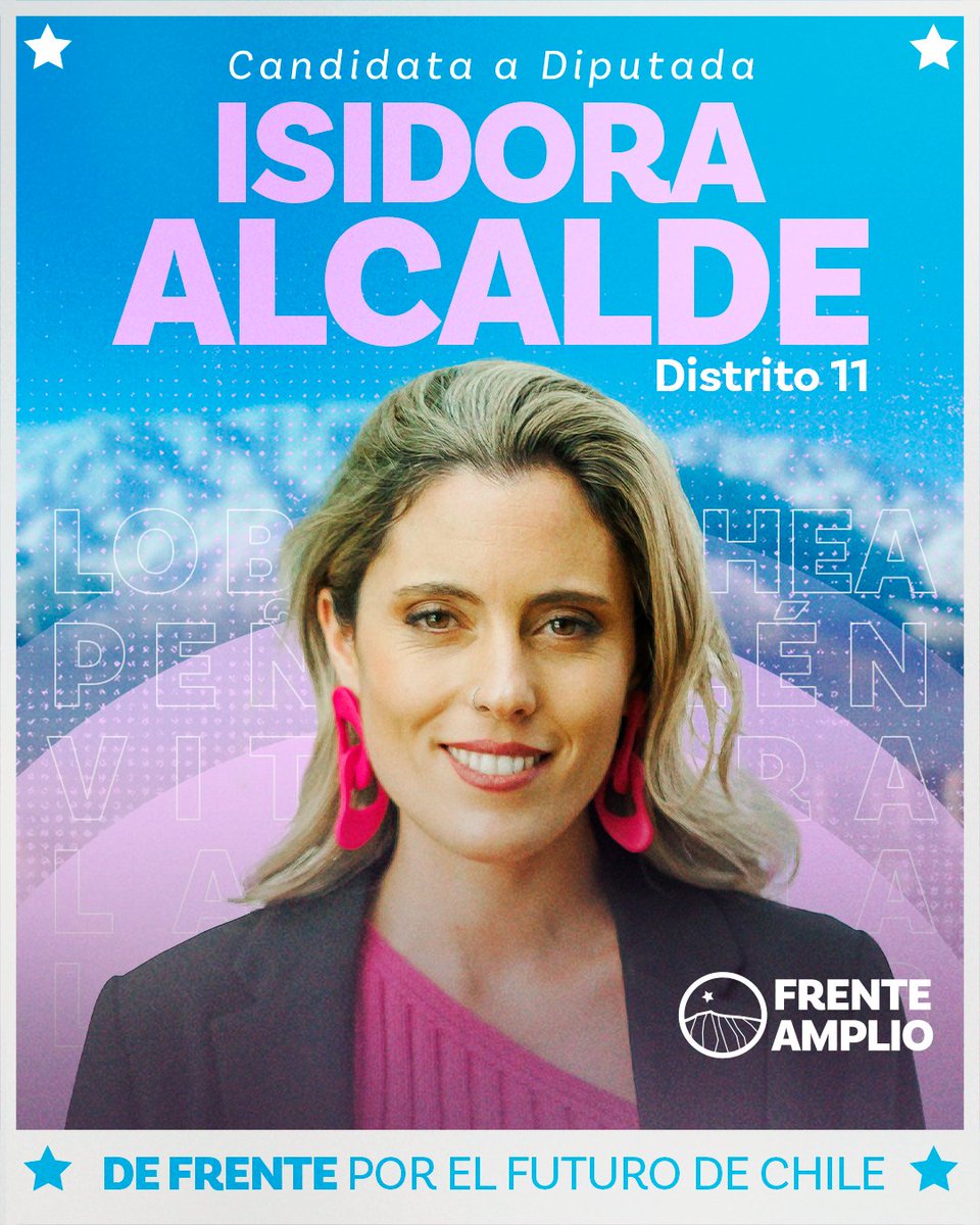 Frente Amplio Chile (@elfrente_amplio) on Twitter photo ¡Isidora Alcalde va al Congreso! ☘️
Candidata a diputada por el D11, con una apuesta clara: más diálogo, más transparencia, más seguridad y un Chile ecológico.
Isidora, de frente al futuro ✨
<a href="/isidoraalcalde/">Isidora Alcalde Egaña</a> ¡Isidora Alcalde va al Congreso! ☘️
Candidata a diputada por el D11, con una apuesta clara: más diálogo, más transparencia, más seguridad y un Chile ecológico.
Isidora, de frente al futuro ✨
<a href="/isidoraalcalde/">Isidora Alcalde Egaña</a>