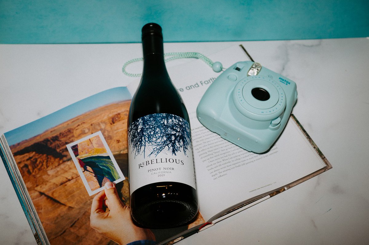 Be Rebellious. See the world. Take the good wine. You won't regret it. Try the @rebelliouswine Pinot Noir for a soft, silky, &amp; luscious wine with notes of raspberry, licorice, Bing cherry, &amp; allspice. 

#Rebellious #UnapologeticallyRebellious #PinotNoir #RedWine #GoodWine