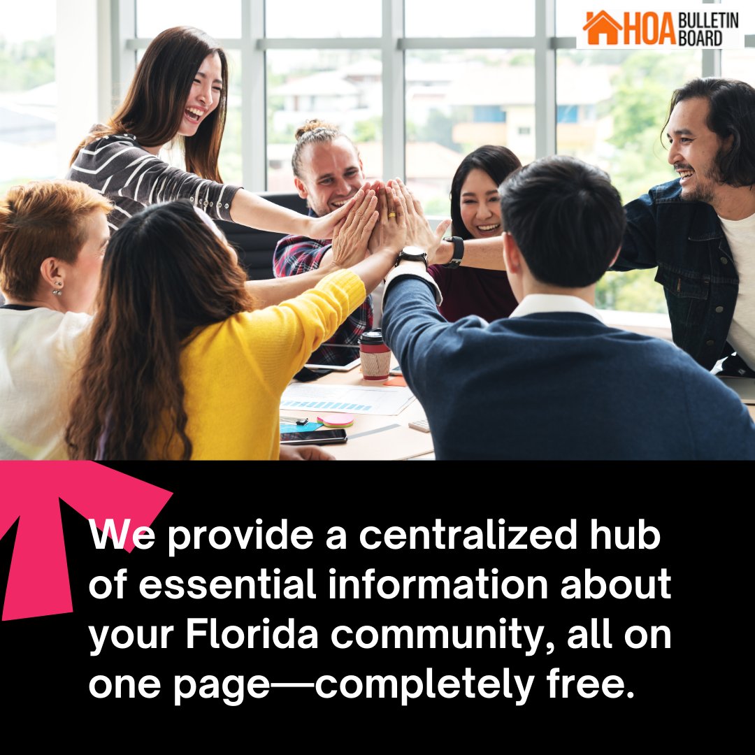 hoabulletin's tweet image. Stay connected with everything happening in your Florida community—all in one place! 🌴✨
From community news and local updates to houses for sale and trusted service pros, we’ve got it covered—completely free.

👉 Explore now: hoabulletinboard.com/what-we-offer/

#FloridaCommunity