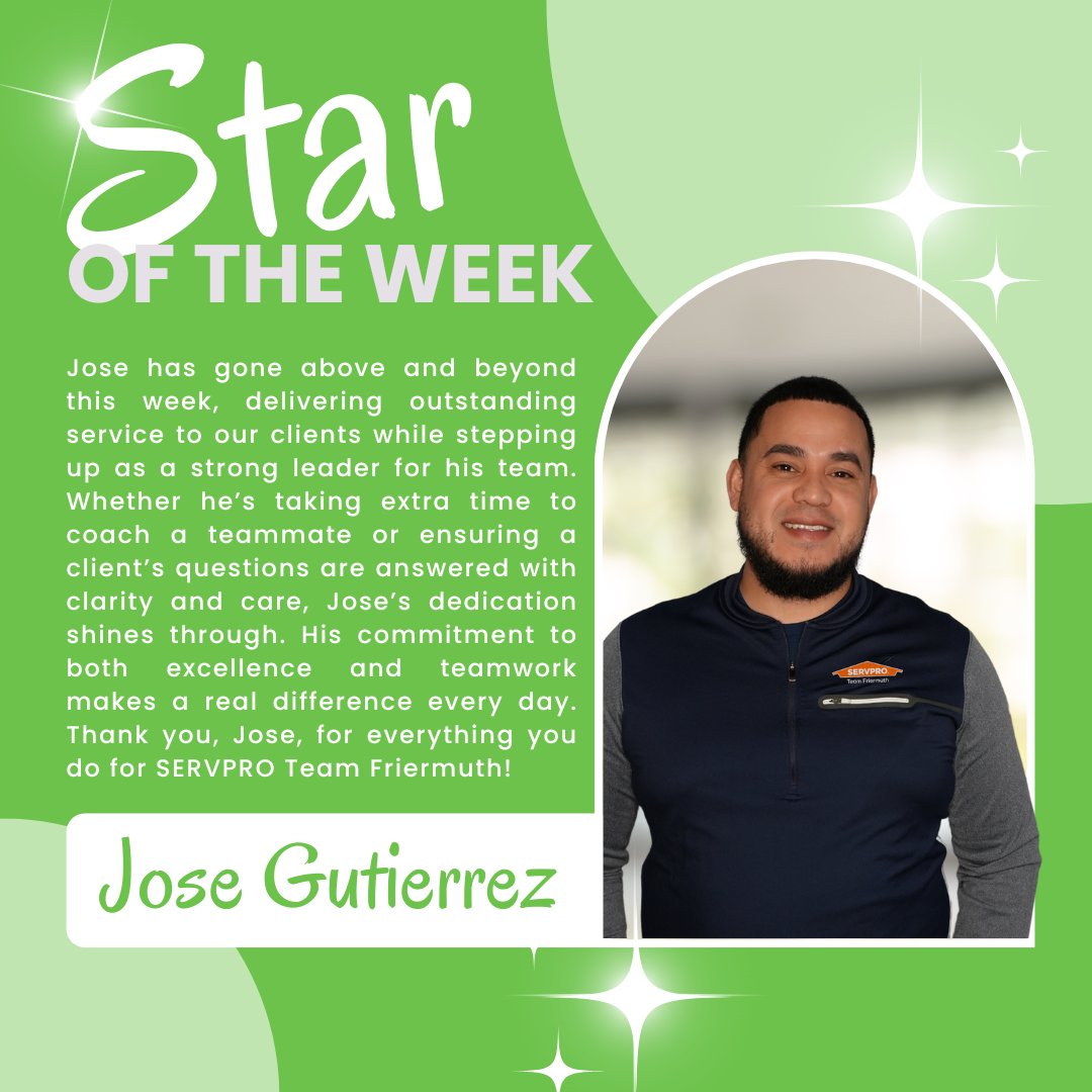 Congratulations, Jose! Thank you for everything you do for our team, we truly appreciate you!