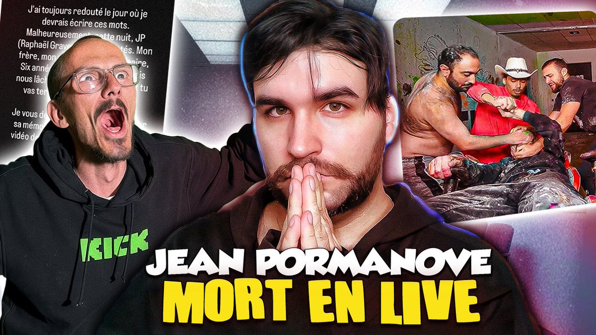 dearchriss_'s tweet image. LA VÉRITÉ SUR JEAN PORMANOVE 🤯 UNE ENQUÊTE EN COURS SUR SA MORT ! youtu.be/JVqIc61c9UY?si… #jeanpormanove #Kick #streameur