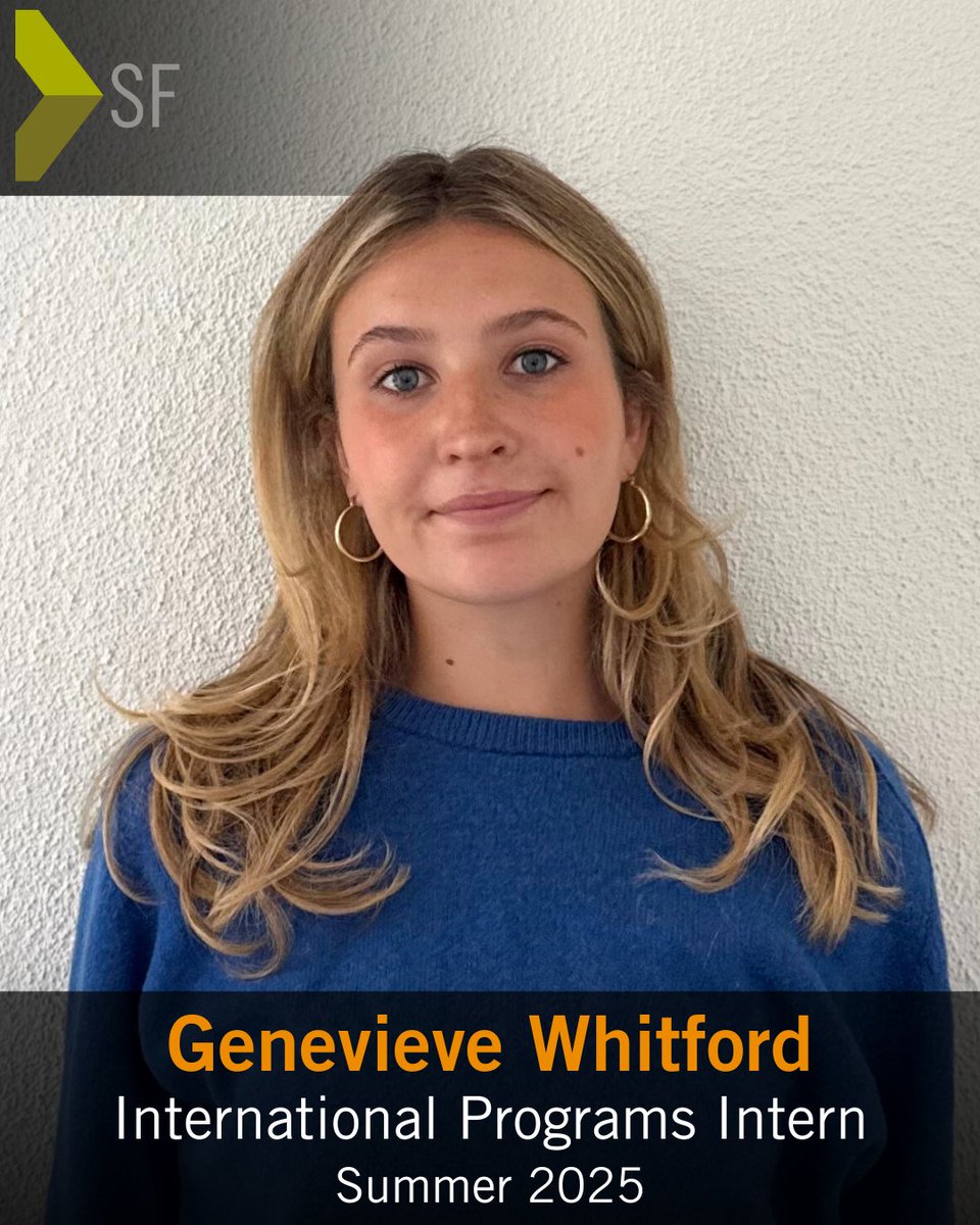 Global Ties San Francisco (@globaltiessf) on Twitter photo Meet Genevieve, one of our <a href="/GlobalTiesSF/">Global Ties San Francisco</a> #InternationalPrograms #interns this summer who currently studies #InternationalRelations at <a href="/univofstandrews/">University of St Andrews</a> in Scotland.
🌍🌎🌏
Learn more about her: globaltiessf.org/intern-spotlig…
<a href="/StateIVLP/">IVLP</a> #IVLP Meet Genevieve, one of our <a href="/GlobalTiesSF/">Global Ties San Francisco</a> #InternationalPrograms #interns this summer who currently studies #InternationalRelations at <a href="/univofstandrews/">University of St Andrews</a> in Scotland.
🌍🌎🌏
Learn more about her: globaltiessf.org/intern-spotlig…
<a href="/StateIVLP/">IVLP</a> #IVLP