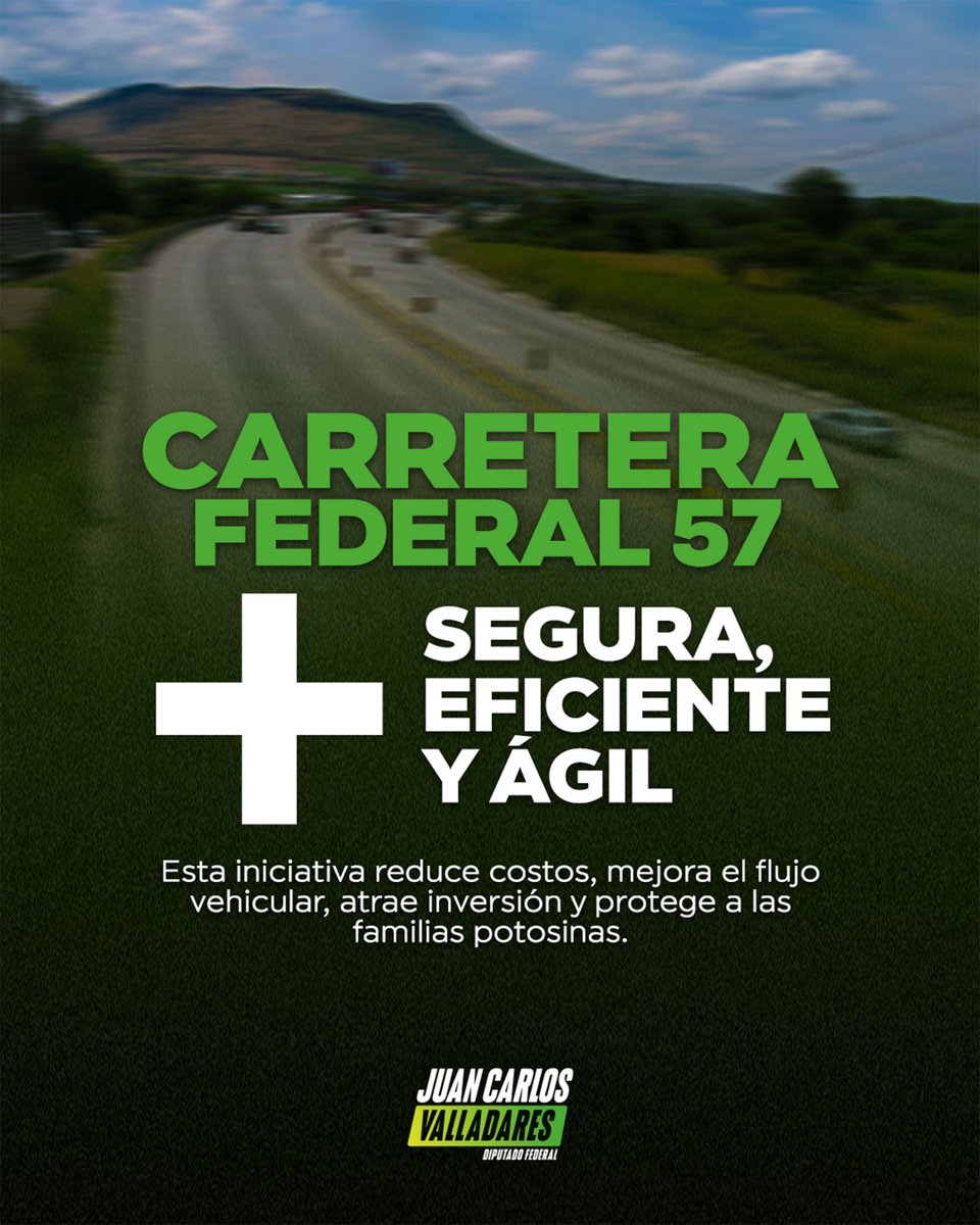 Impulsamos la iniciativa Mejoramiento de Retenes en la Carretera Federal 57 para hacerla más segura y eficiente. 

Con ello buscamos proteger a las familias, reducir traslados y fortalecer la economía de #SanLuis. ✅