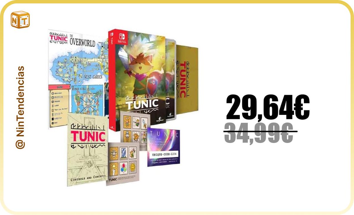 TUNIC - Ed. Física completa ¡baja de precio y alcanza su nuevo mínimo!

✅ Oferta: 29,64€
🚫 Antes: 34,99€

➡️ amzn.to/3VeS8MY