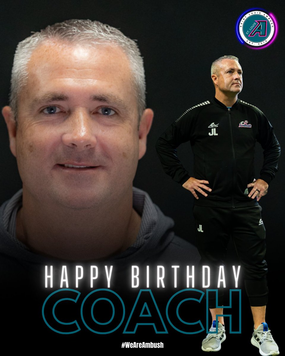 stlouisambush's tweet photo. HBD to our guy, Coach Locker!
Thanks for bringing the energy, passion, and leadership every single day.
Hope itโs an awesome one, Coach! ๐โฝ๏ฟฝ๏ฟฝ๏ฟฝ
#WeAreAmbush #HBD #CoachLocker #AmbushNation https://t.co/V0Itz20pzH