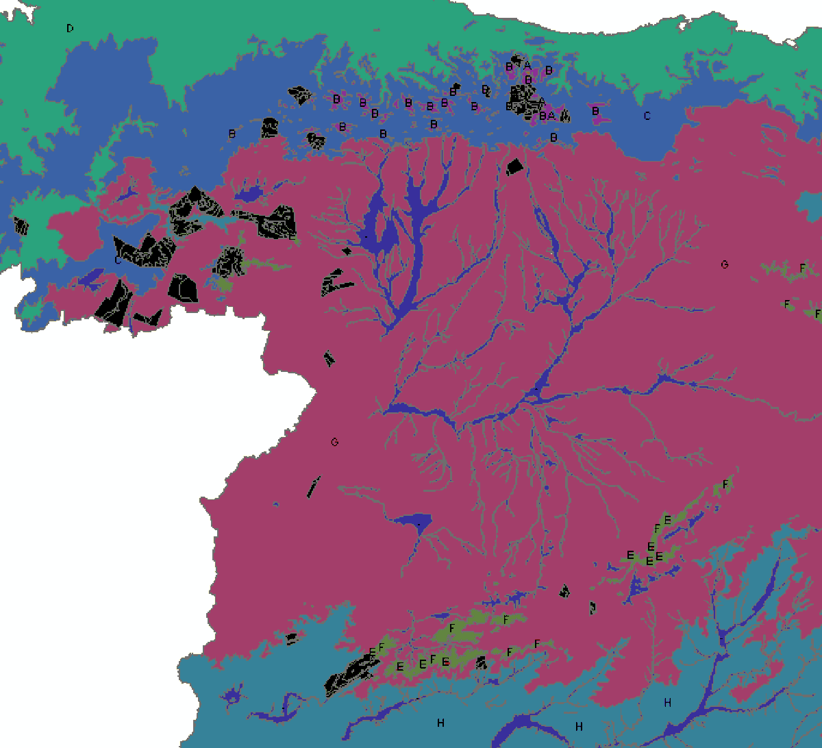 IsaacParraga's tweet photo. Estos son los grandes #IncendiosForestales del noroeste de la península de los últimos 30 días. La mayoría en los Pisos Bioclimáticos Supramediterraneo (G) y montano (C) y altitud superior a 1000 metros, con temperatura media de julio inferior a 20ºC. https://t.co/UPX9dzeJKg