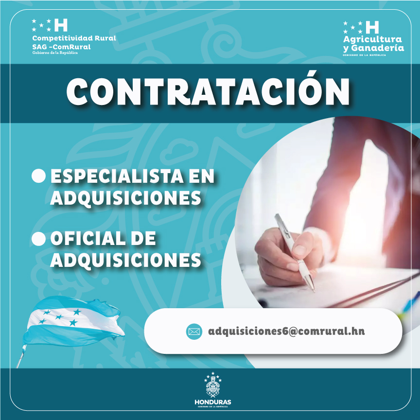 CONTRATACIÓN CONSULTORÍAS INDIVIDUALES
comrural3.comrural.hn/empleos/
<a href="/saghonduras/">SAG Honduras</a>