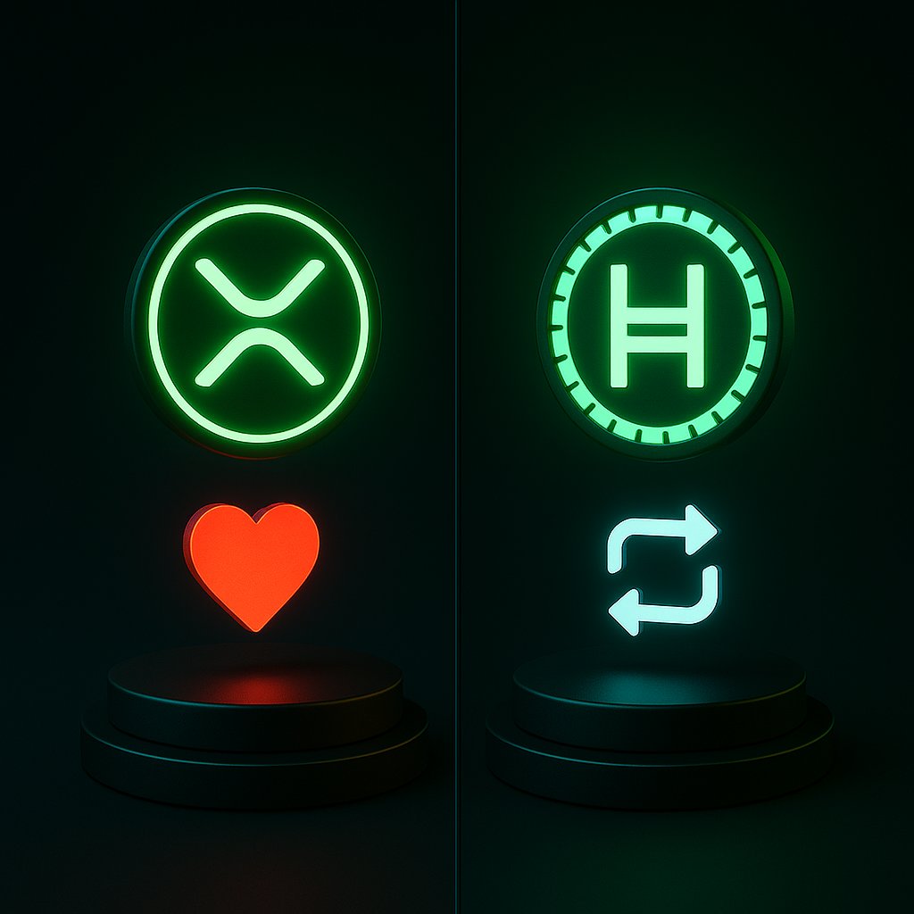 $XRP vs $HBAR
Let's see it!

👇👀⚔️
