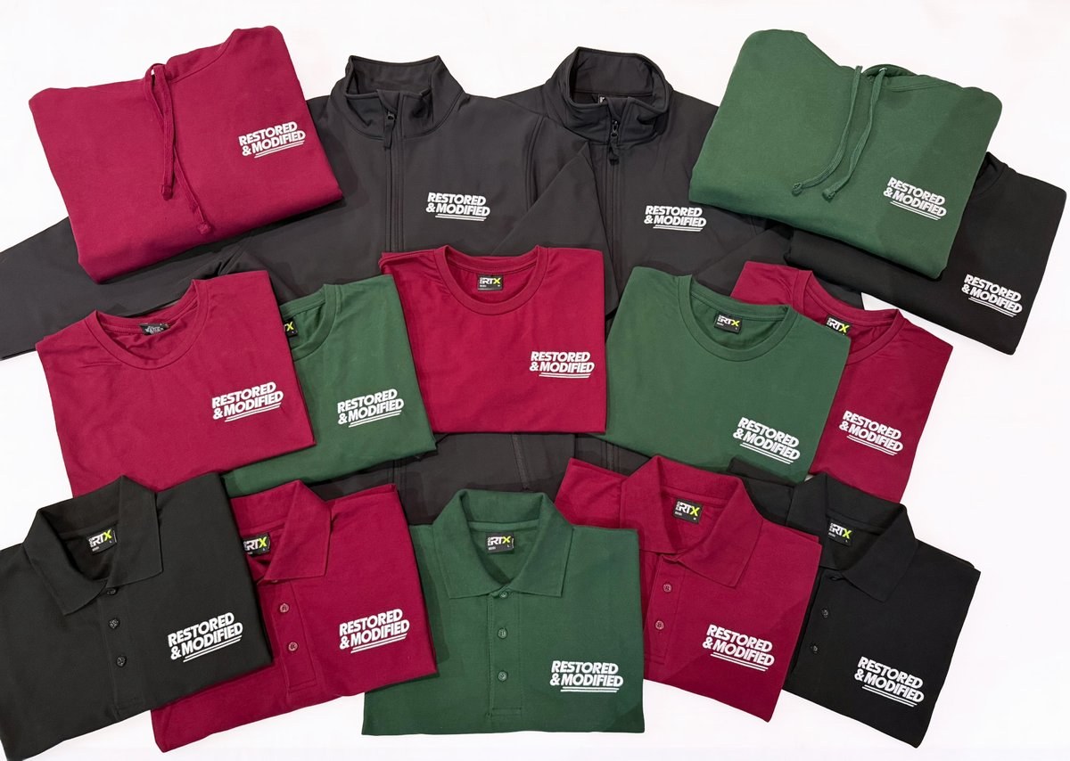 WizardEmb's tweet image. A bespoke workwear bundle for Restored &amp;amp; Modified 👌

Embroidered PRO RTX T-Shirts, Polos, Hoodies, Sweatshirt and  Softshell Jackets - all branded on the left chest 💯🧵

wizardembroidery.co.uk

#workwearbundle #workwear #uniform #branding #wizardembroidery #restored #modified