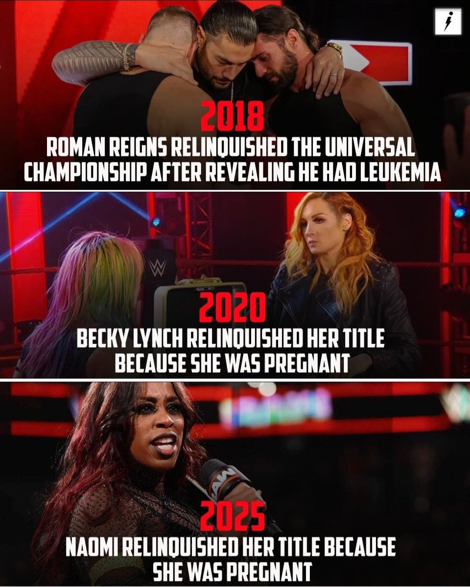 Dowlina10438's tweet image. The calm before the storm, comebacks don’t whisper they roar. Roman and Becky proved it Naomi’s return will shake the ring and remind us why resilience rules.
#WWE #ComebackStory #RomanReigns #BeckyLynch #Naomi