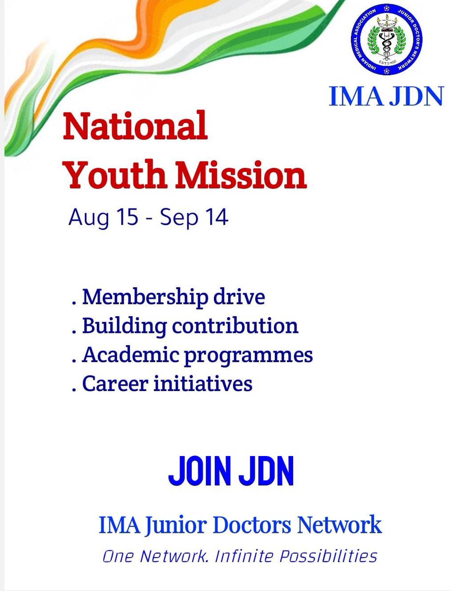 Step into leadership. 
Step into impact. 
Join the National Youth Mission, Join JDN <a href="/imajdnnational/">IMA JDN National</a> 

August 15 - September 14,2025