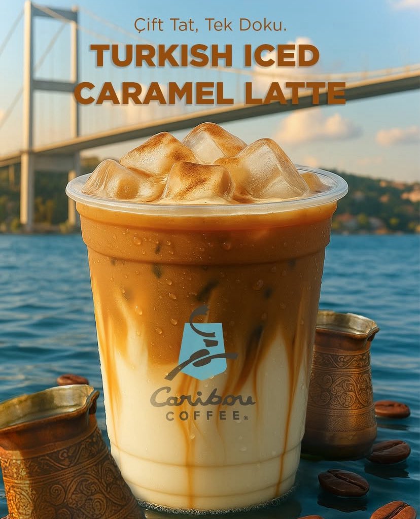 Buz gibi Türk dokunuşu, kahveyle Caribou buluşu.
Yeni favorin: Turkish Iced İkili.