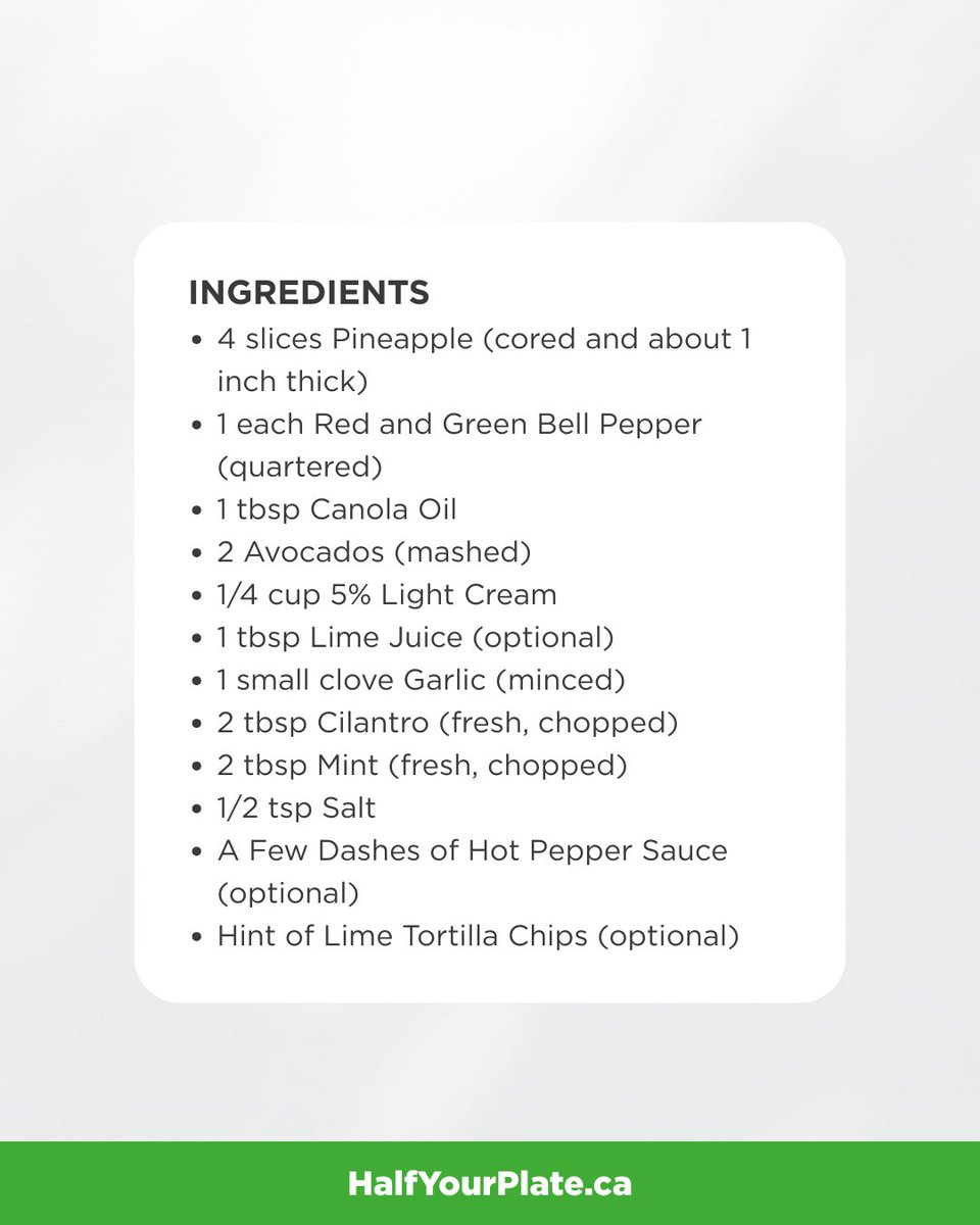 With a fun twist on a traditional guacamole,  keep the summer rolling with this no-cook staple! 🥑🍍

🔗 Get the recipe here: halfyourplate.ca/recipe/pineapp…

#VeggiePrep #PrepLikeAPro #HealthyEating  #HealthyHacks #HalfYourPlate