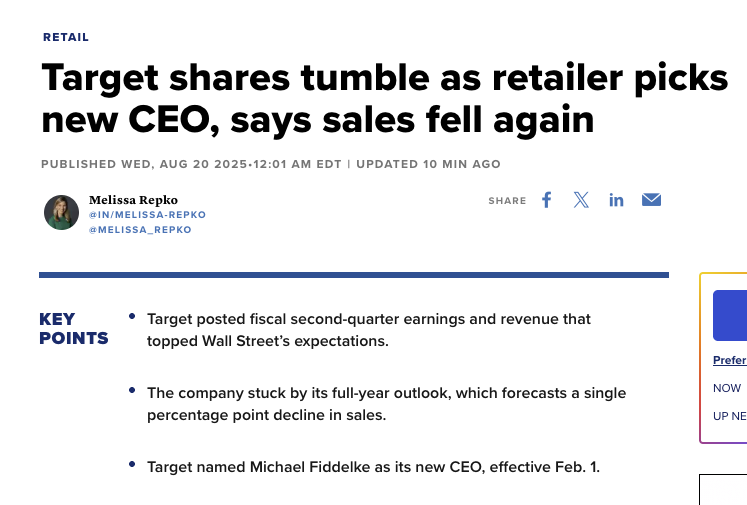 Forward Price-to-Earnings Ratio: 
Costco $COST: 51.2 
Walmart $WMT: 38.2 
Nvidia $NVDA: 34.9 
Microsoft $MSFT: 32.6 
Amazon $AMZN: 32.3 
Apple $AAPL: 29.6 
Meta $META: 26.2 
S&amp;P 500 $SPX: 22.3
Alphabet $GOOGL: 20.1 
Target $TGT: 13.1