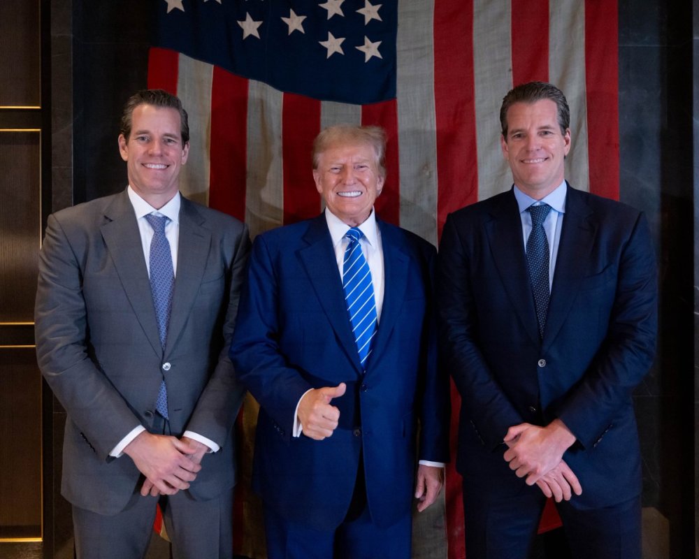 🔴COINDESK : "Winklevoss donano 21 milioni di dollari in BTC al Digital Freedom Fund PAC per sostenere iniziativa crypto di Trump"